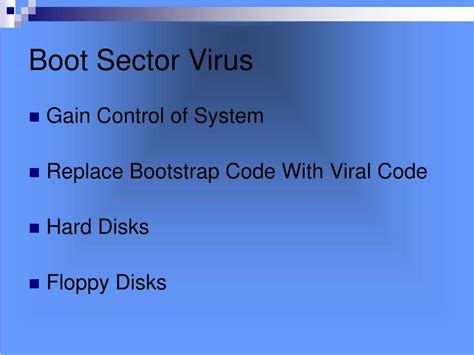 PPT - Boot Sector Virus PowerPoint Presentation, free download - ID:642359