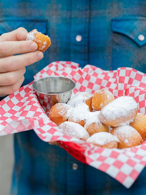 Deep-fried beignets and fresh coffee with chicory for a camping treat ...