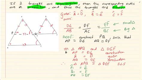 Grade 12 : Euclidean Geometry : Rider - Similar Triangles - YouTube