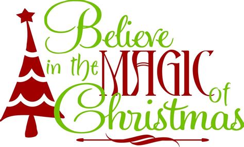 Wall Decals and Stickers -- Christmas (believe in magic) | Christmas ...