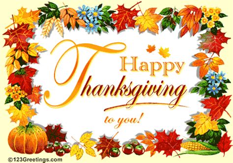 A Wonderful Thanksgiving Wish! Free Happy Thanksgiving eCards | 123 ...