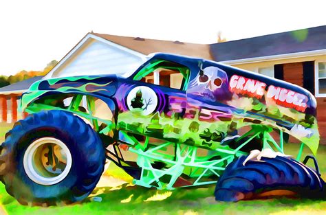 Grave Digger 4 Painting by Jeelan Clark