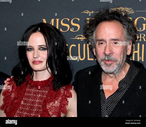 Eva Green & Tim Burton attending the premiere of Miss Peregrine's Home ...