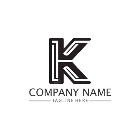 Vector Business Logo Design Concept With Initial K Letter And Font Style Vector, K Sign, Elegant ...