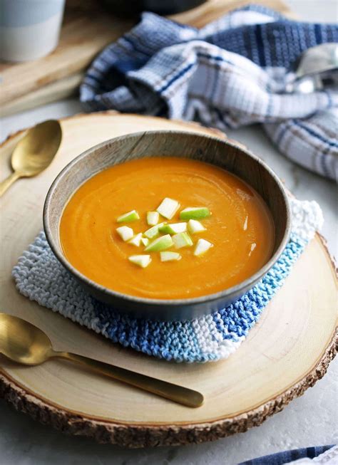 Instant Pot Butternut Squash Apple Ginger Soup - Yay! For Food