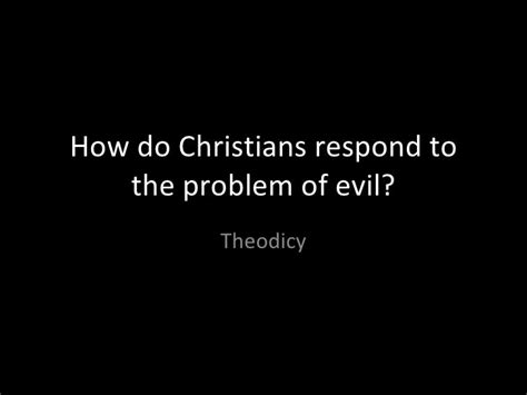 Theodicy