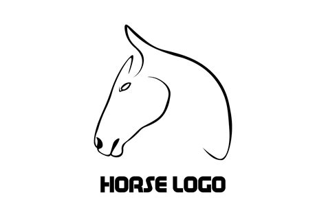 Black and White Logo - Horse Graphic by RANartLabs · Creative Fabrica