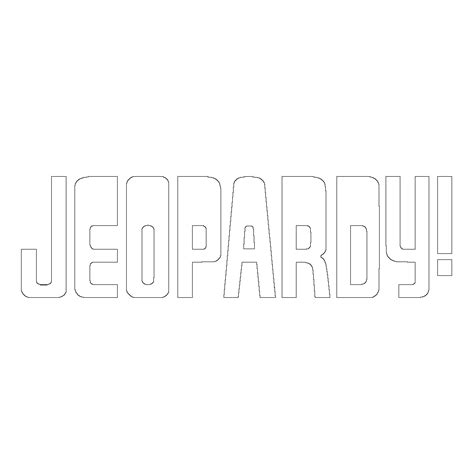 Image - Jeopardy! Logo in White Background in White Letters.png | Game ...