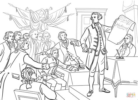 The Second Continental Congress coloring page | Free Printable Coloring ...