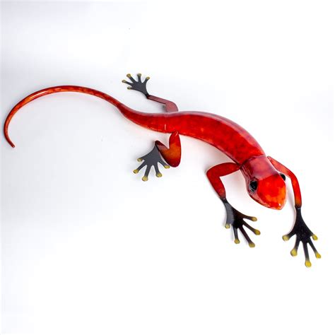 Lizard Red Metal Large – Pro Hart