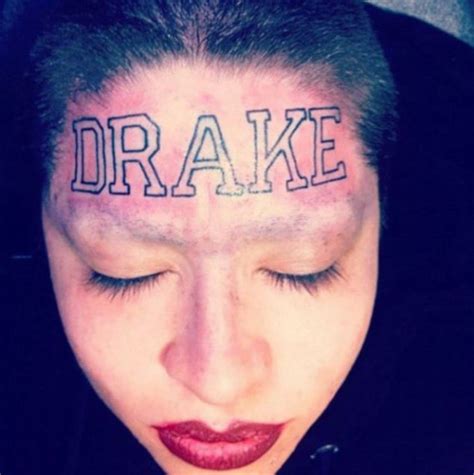 The Girl with the Drake tattoo: Mystery surrounds rap fan who had hip hop artist's name inked ...