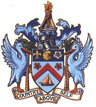 Coat of Arms of St. Kitts & Nevis. | Coat of arms, St kitts and nevis ...