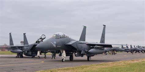 Team Mildenhall provides support as Seymour-Johnson AFB F-15s pay flying visit > Royal Air Force ...