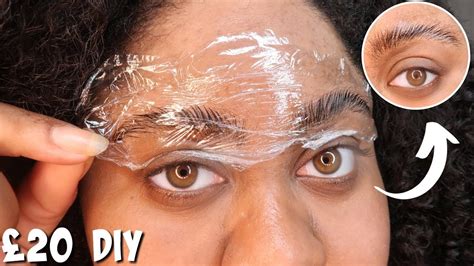 DIY LAMINATED/PERMED EYEBROWS ONLY £20 - YouTube