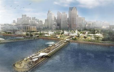 Detroit Riverfront Revitalization - NapkinSketch,Inc. napkinsketched.com artistic editorial ...