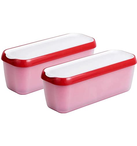 Eco-friendly Reusable Plastic Ice Cream Container With Silicone Lid ...