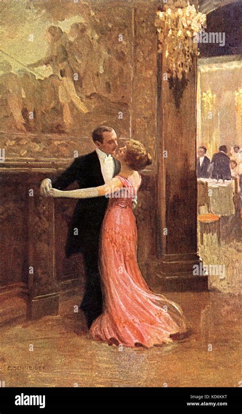 Couple dancing a waltz at a ball, early 20th century (pre-World War Stock Photo: 163031004 - Alamy