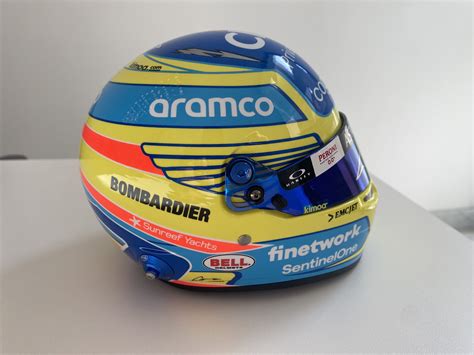 Fernando Alonso 2023 Official Bell 1:2 Scale Helmet - Autographed ...