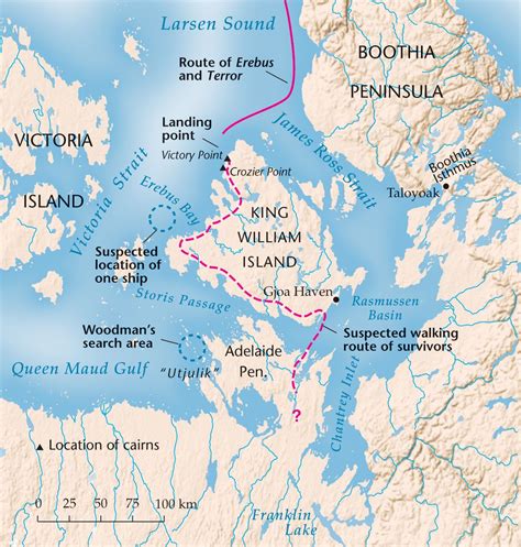 Franklin's Final Winter: Franklin Expedition Interactive Map | Franklin expedition, Expedition ...