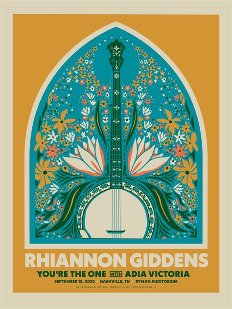 Giddens Tour Poster - Nashville – Rhiannon Giddens Official Webstore