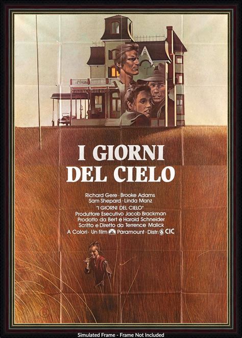 Days of Heaven (1978) Italian 4 Fogli Movie Poster - Original Film Art - Vintage Movie Posters