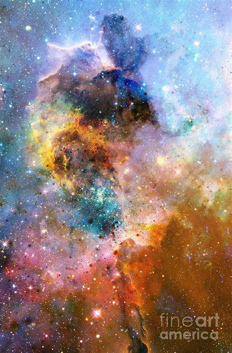 Cosmic space and stars, color cosmic abstract background. Digital Art by Jozef Klopacka - Fine ...