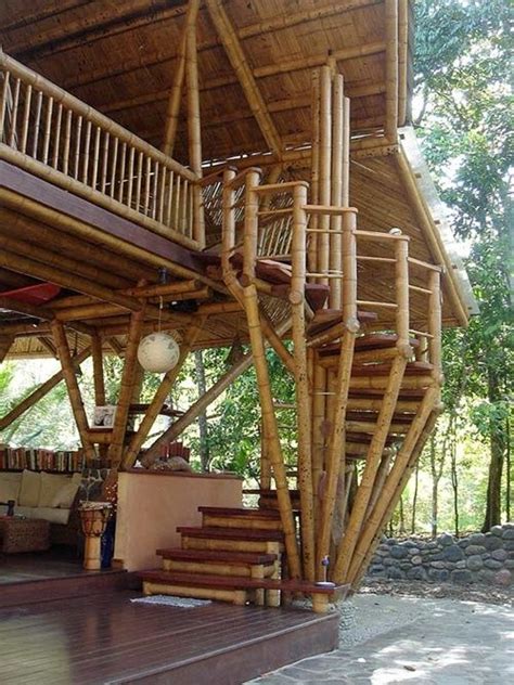 30 Bamboo houses for a totally relaxed style | Bambushaus, Ökologischse bauen, Design für zuhause