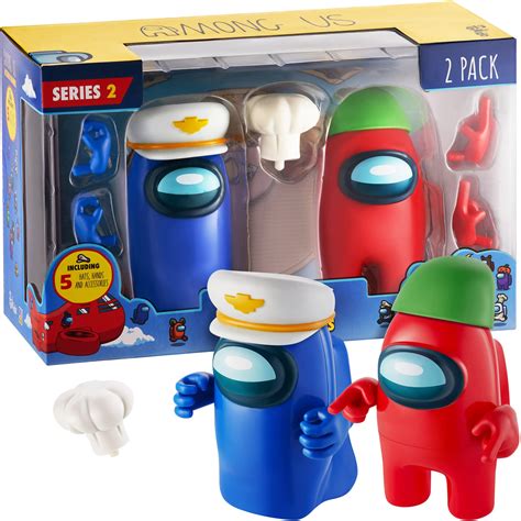 Among Us Crewmate Figures With Stamper Red Yellow Action Figure 2-Pack | ubicaciondepersonas ...