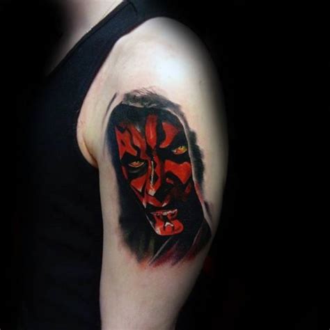 50 Darth Maul Tattoo Designs For Men - Star Wars Ink Ideas