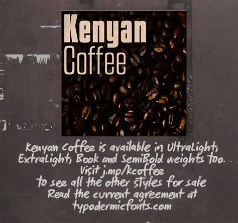 Kenyan Coffee - FontM