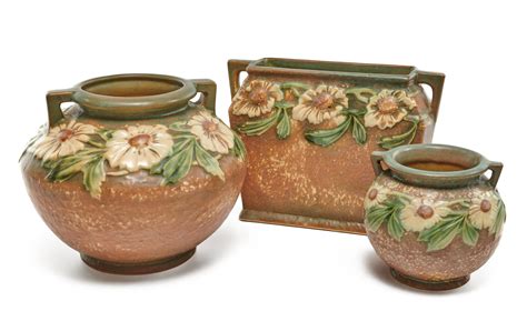 Lot - Roseville Pottery vases