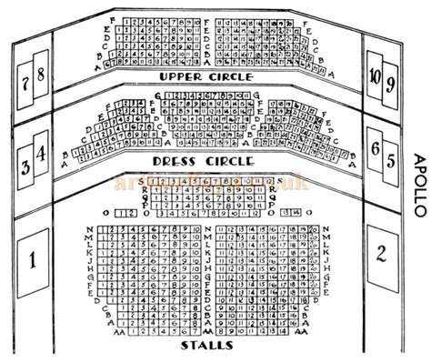 Apollo Seating Chart London: A Visual Reference of Charts | Chart Master