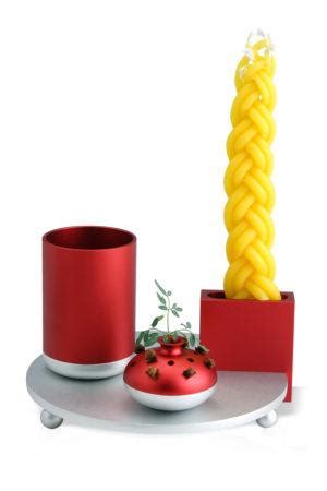 Havdalah Set Red | Shalom House Fine Judaica