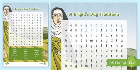 St Brigid's Day (Traditions Wordsearch) (profesor hizo)