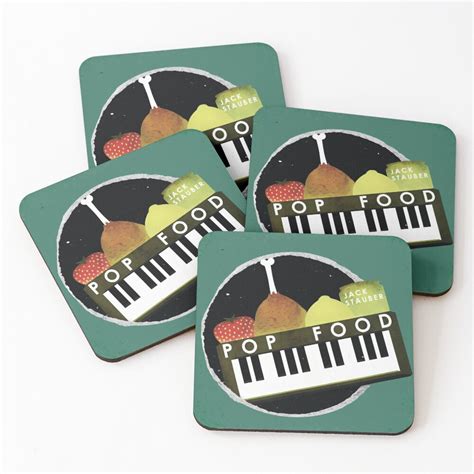 "Jack Stauber Pop Food Album Cover" Coasters (Set of 4) for Sale by Freshfroot | Redbubble