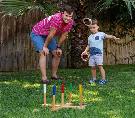 Premium Wood Ring Toss Game Set | YardGames.com