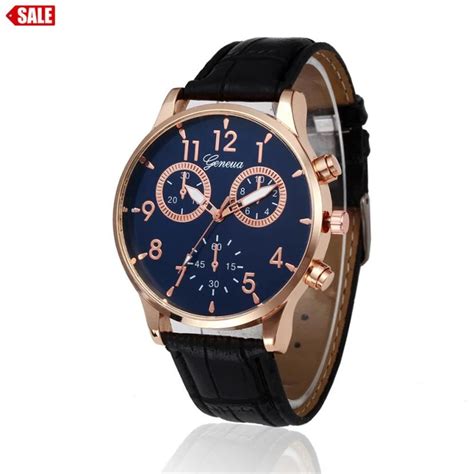 New Fashion Men Watch Retro Design Leather Band Analog Alloy Quartz ...