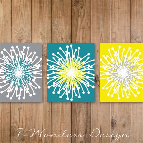 Teal Yellow - Etsy