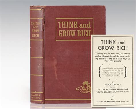 Think and Grow Rich Napoleon Hill First Edition Rare