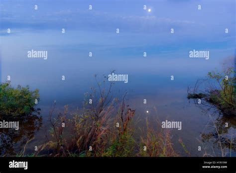 Fog on the lake Stock Photo - Alamy