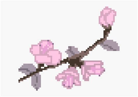 Sakura Flower Pixel Art, HD Png Download , Transparent Png Image - PNGitem