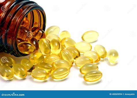 Soft Gelatin Capsule Vitamin. Stock Photo - Image: 40069094