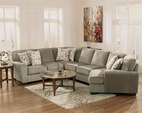 Ashley Furniture Patola Park - Patina 4-Piece Small Sectional with Right Cuddler | Van Hill ...