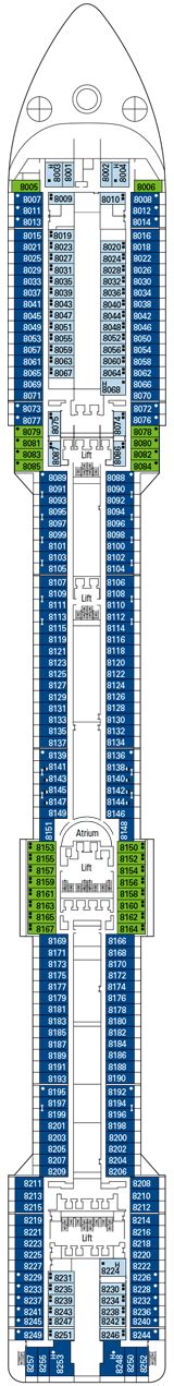 MSC Splendida Deck plan & cabin plan