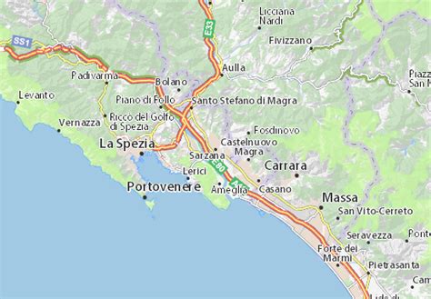 MICHELIN Sarzana map - ViaMichelin