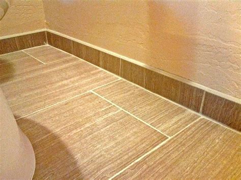 Tile Baseboard In Bathroom | Tile baseboard, Baseboards, Baseboard trim