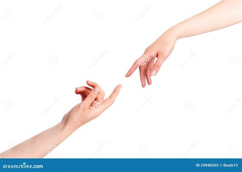 Touching Hands stock image. Image of pair, isolated, touching - 24948265