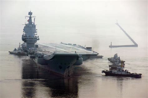 China Prepares to Build Bigger Warships as First Home-Built Aircraft ...