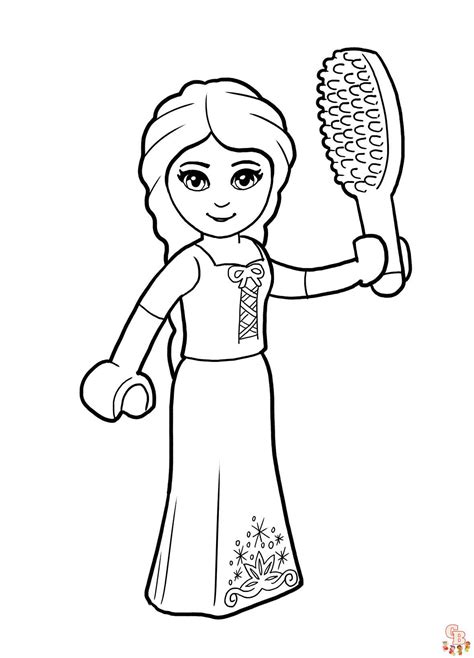 Lego Princess Coloring Pages