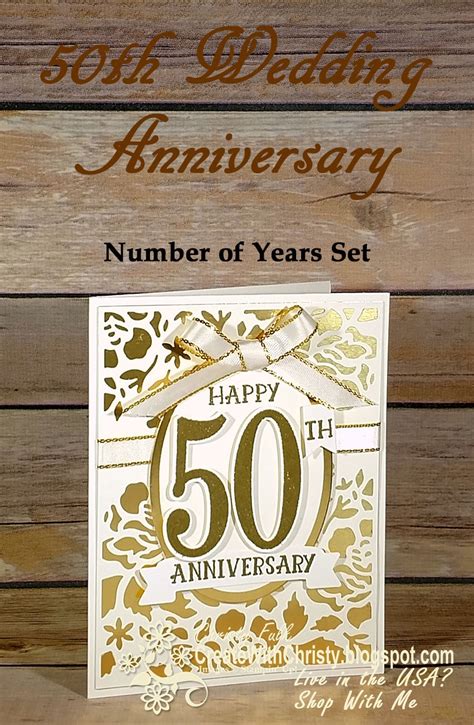 Create With Christy: 50th Wedding Anniversary Card